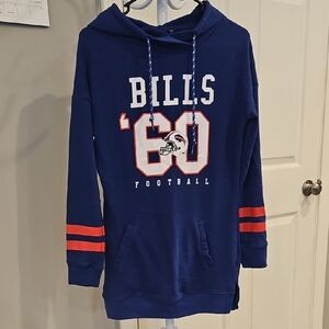 Blue Bills '60 Football Hoodie Size S